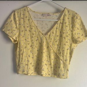 Yellow Floral Top
